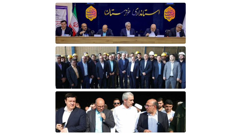سفر مدیرعامل بانك ملت در معیت وزیر اقتصاد به استان خوزستان