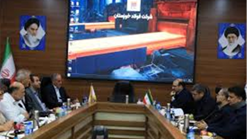 نشست مدیرعامل شرکت فولاد خوزستان با مدیرعامل برق منطقه‌ای استان