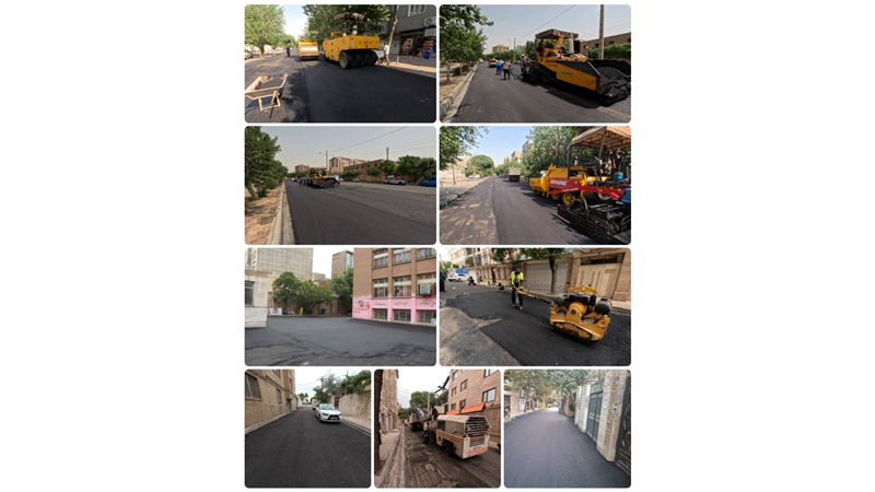 اجرای بیش از ۶۳ هزار تن آسفالت در محورهای پرتردد منطقه ۲۰ تهران