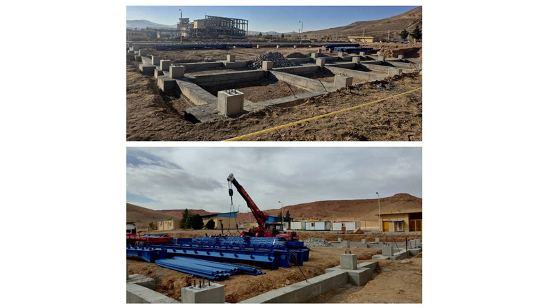 پیشرفت بیش از ۵۰ درصدی پروژه احداث سوله‌های نگهداری نمونه‌های مغزه اکتشافی