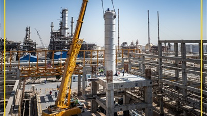 نصب تجهیزات اکستراکتورهای پروژه TDAE در پالایشگاه نفت سپاهان