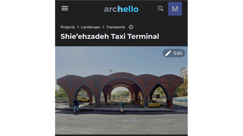 استقبال سایت‌های معتبر جهانی از طراحی پایانه‌های تاکسیرانی جدید منطقه یک