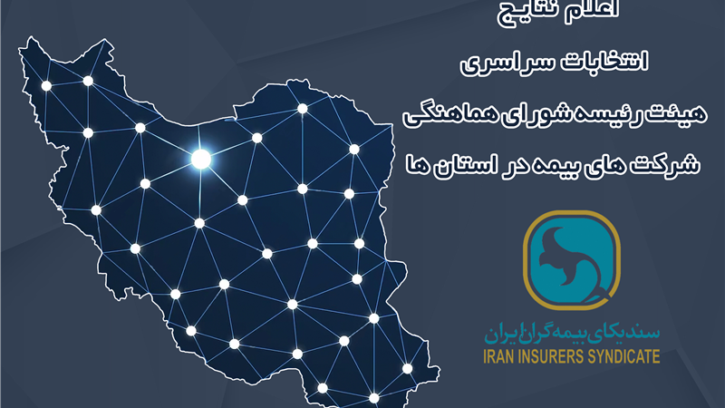 اعلام نتایج انتخابات هیئت رئیسه شورای هماهنگی شرکت‌های بیمه در استان‌ها 