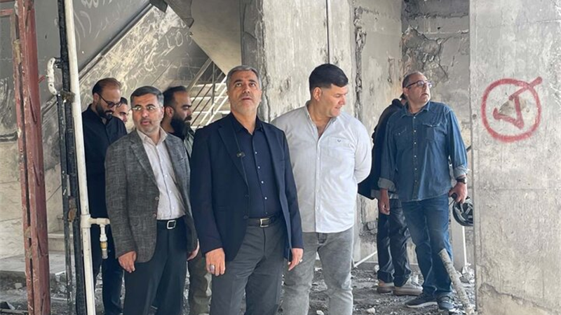 بازدید معاون خدمات شهری و محیط زیست شهرداری تهران از روند بازسازی نقاط آسیب‌دیده و فعالیت گروه‌های جهادی در منطقه ۲۰