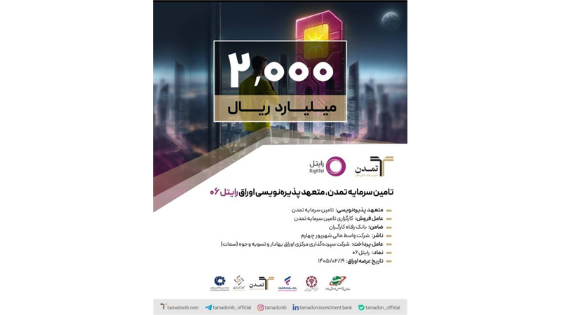 تامین سرمایه تمدن، متعهد پذیره‌نویسی اوراق «رایتل ۰۶»
