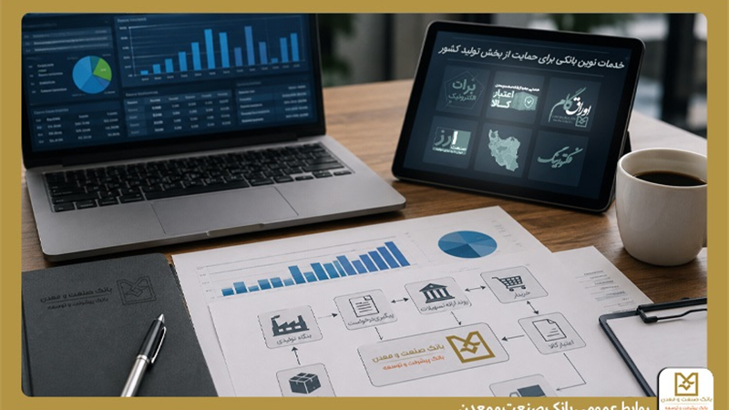 بانك صنعت و معدن مجموعه‌ای از خدمات نوین مالی را برای حمایت از بخش تولید كشور ارائه می كند