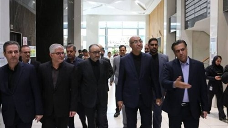 استاندار کرمانشاه به همراه دکتر پرتوافکنان عضو هیأت مدیره بانک سپه با حضور در بیمارستان حکیم از بخش‌های مختلف این مرکز درمانی بازدید کردند