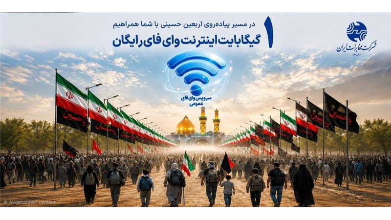 تمهیدات شرکت مخابرات برای زائرین اربعین؛ راه اندازی بیش از ۱۷۰ نقطه وای‌فای و یک گیگابایت اینترنت رایگان