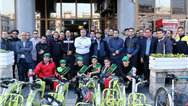 دوچرخه سواری شهرداران مناطق9 و10 با شهرداران مدرسه
