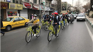 همایش دوچرخه سواری دانش آموزی به مناسبت آغاز دهه مبارک فجر برگزار شد