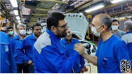 بازدید سرزده مدیر حوزه مدیرعامل ایران خودرو از خطوط تولید 