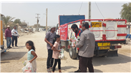 توزیع نخستین محموله غذایی افق کوروش در مناطق زلزله زده استان هرمزگان 