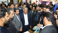 بازدید رئیس هیات عامل ایمیدرو، استاندار همدان و نمایندگان مجلس از غرفه مرکز تحقیقات یزد