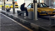 بهسازی پایانه تاکسیرانی شهید نظری با مبلمان بتنی جدید 