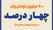پرداخت ۷ میلیارد ریال تسهیلات قرض الحسنه به اشخاص حقوقی